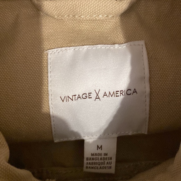 Vintage America size medium tan jacket nwot - Picture 3 of 4